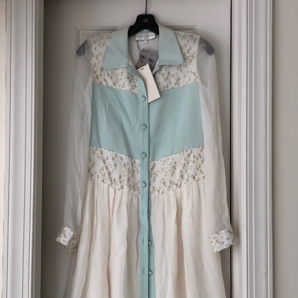 NWT $750 Christian Siriano Silk Dress